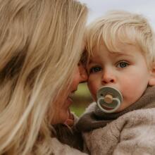 Frigg Little Viking Round Latex Art.10519 Bjorn Pacifier (nipple) made of 100% natural rubber 0-6 months (1 pcs.)