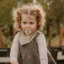Frigg Little Viking Round Latex  Art.101548 Knud/Sigrid Pacifier (nipple) made of 100% natural rubber 6-18 months (2 pcs.)