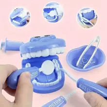 Doctor Set Smile Dentist Teeth Art.260087 Blue  Комплект для юного/смелого  зубного врача Челюсти-Улыбка супергероя