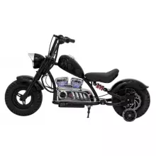 Motorcycle Chopper Warrior Art.260382 Black Võimas 12v lapsega elektriline auto