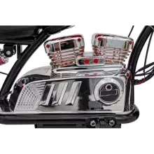 Motorcycle Chopper Warrior Art.260383 White Võimas 12v lapsega elektriline auto