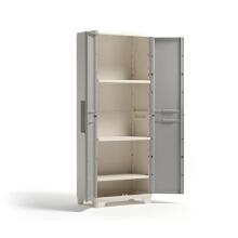 Linear puidust k&otilde;rge kapp 68x39x173cm helebeež/helehall