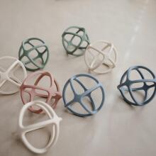 Mushie  Silicone Teether Ball Art.2560287 Tradewinds Silicone rattle (100% natural)