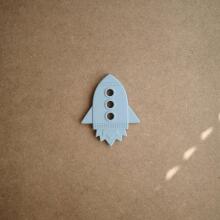 Mushie  Silicone Teether Rocket Art.2560455 Silikoonist kõristi (100% looduslik)
