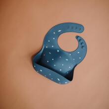 Mushie Silicone Bib Art.2500203 Tradewinds Beebipõll on valmistatud 100% kvaliteetsest silikoonist