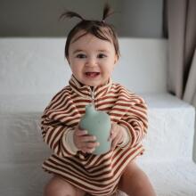 Mushie Silicone Sippy Cup Art.2480228 Powder Blue Silicone educational mug, 175 ml.
