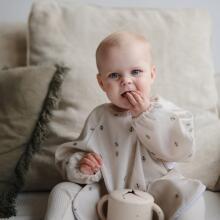 Mushie Long Sleeve Bib Art.101479 Fog