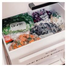 Food freezer bags compostable BioBag 6L (20 pcs. per roll) 18mkr. 24x50cm transparent