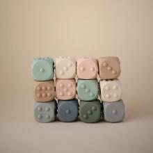 Mushie Dice Press Toy Art.100218 Silicone rattle (100% natural)