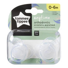 Tommee Tippee lutt silikoon 2tk 0-6kuud Anytime 433649