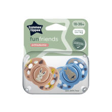 TOMMEE TIPPEE lutt silikoon FUN 18-36 kuud, 2 tk., 433657