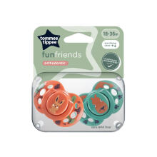 TOMMEE TIPPEE lutt silikoon FUN 18-36 kuud, 2 tk., 433657