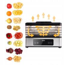 Suur toidu kuivatija seentele, puuviljadele, köögiviljadele IDEAL INOX + Konvektsioon 400W + Taimer
