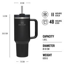 Termokruus k&otilde;rrega The Quencher H2.O FlowState Tumbler 1.18L must