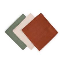 PETITE&MARS 415370 Bambusest Musliini Rätikute Komplekt 3 tk 68x68 cm Maa Toonid