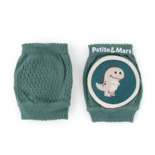 PETITE&MARS 522817 Flexible Crawling Knee Pads Follow Misty Green 6 m+