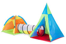 Laste telgi mänguväljak 3-ühes igloo tipi tunnel IPLAY