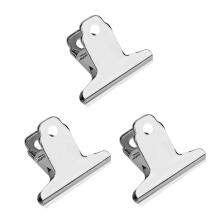 3 tk metallist paberiklambrid 75mm