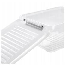 Box with lid clipbox Leonie 28.5x18.5x10.5cm 3.7L transparent
