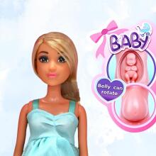 WOOPIE ROYAL Nukk Lily Raseda Kõhtu Beebi Sinises Kleidis