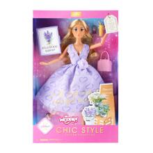 WOOPIE ROYAL Nukk Lily Pikkade Blondi Juustega 30 cm Lavendlivärvi Kleit Aksessuaarid