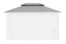 Aedapaviljoni katuse vahetus 3x4 m veekindel ventilatsiooniavaga hall MultiGarden