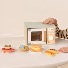 TOOKY TOY Puitmikrooni Köögikomplekt Toidutoodetega