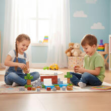 Magnetic Construction Blocks Set for Children 119 Pieces Cubes