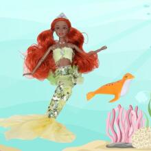 WOOPIE ROYAL Doll Mermaid Emi Mermaid with Seal