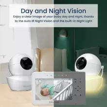 Babysense  Video Baby Monitor with 2 Cameras Art.V43 Digitaalne beebimonitor koos ekraaniga