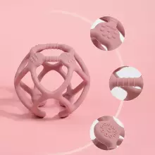 Haakaa Silicone Teething Ball  Art.TPS017-B Blush  Silicone rattle (100% natural)