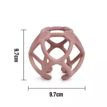 Haakaa Silicone Teething Ball  Art.TPS017-B Blush  Silicone rattle (100% natural)