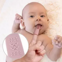 Haakaa  Silicone Finger Toothbrush  Art.TPS036-SG Suva Grey