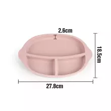 Haakaa Silicone Divided Plate Art.UTE27-S Suva Grey Plate