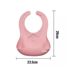Haakaa Silicone Bib Art.UTE63-S Suva Grey Beebipõll on valmistatud 100% kvaliteetsest silikoonist