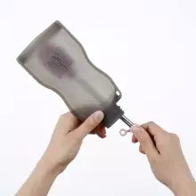 Haakaa Silicone Cleaning Brush Kit Art.BHK127-S Suva Grey Silikoonist hari pudelite ja luttide jaoks