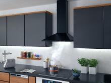 Kitchen chimney hood 60 cm Berdsen BT-214 black