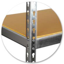 Metallist hoiuriiul 183 x 90 x 40 cm Humberg HR-853 hõbedane