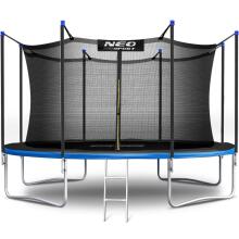 12ft/374cm Garden Trampoline with Safety Net and Ladder Neo-Sport