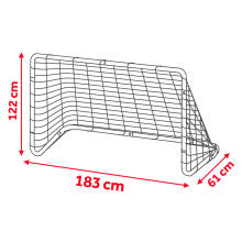 Jalgpallivärav 183 x 122 x 61cm NS-492 must