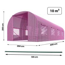 Aedade tunnel 2,5 x 4 m (10m2) Roosa Plonos