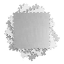 Suur vahtpuzzle matt valge-hall Ricokids 180x180cm 9tk