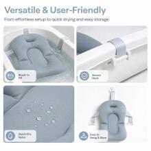 Baby Bath Cushion Art.271284 Grey Beebivannipadi