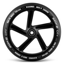 Linna tõukeratta rattad 200 mm mustad 2 tk