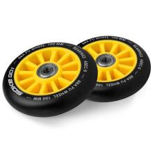 Tõukeratta rattad 100 mm Kollane 2 tk