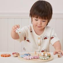 VIGA PolarB Puitvärvilised Hammasrataste Montessori