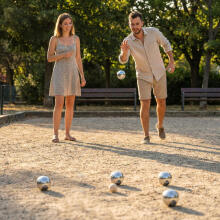 Boules mängu komplekt Petanque 6 palli + kott ja tarvikud