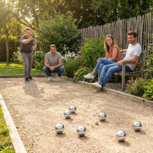Boules mängu komplekt Petanque 8 palli + kott ja tarvikud