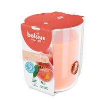 Candle scented glass jar True Scents &Oslash;80x73mm peach