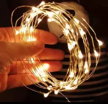 Home Company USB Fairy Light String Art.273036 USB Powered Fairy String Light in Warm White 30 Meters 300 LED